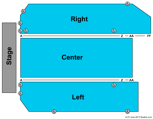 Jim Stafford Theatre Seating Chart